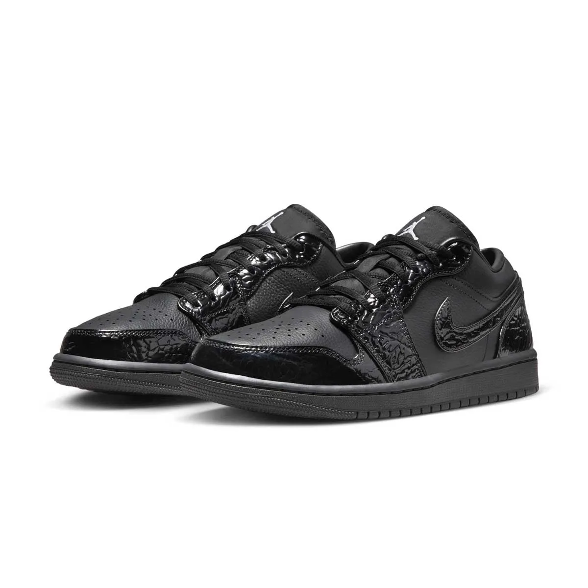 track and field athletes - specific functions Lightweight TPU Frame Wmns Air Jordan 1 Low 'Black Croc'
