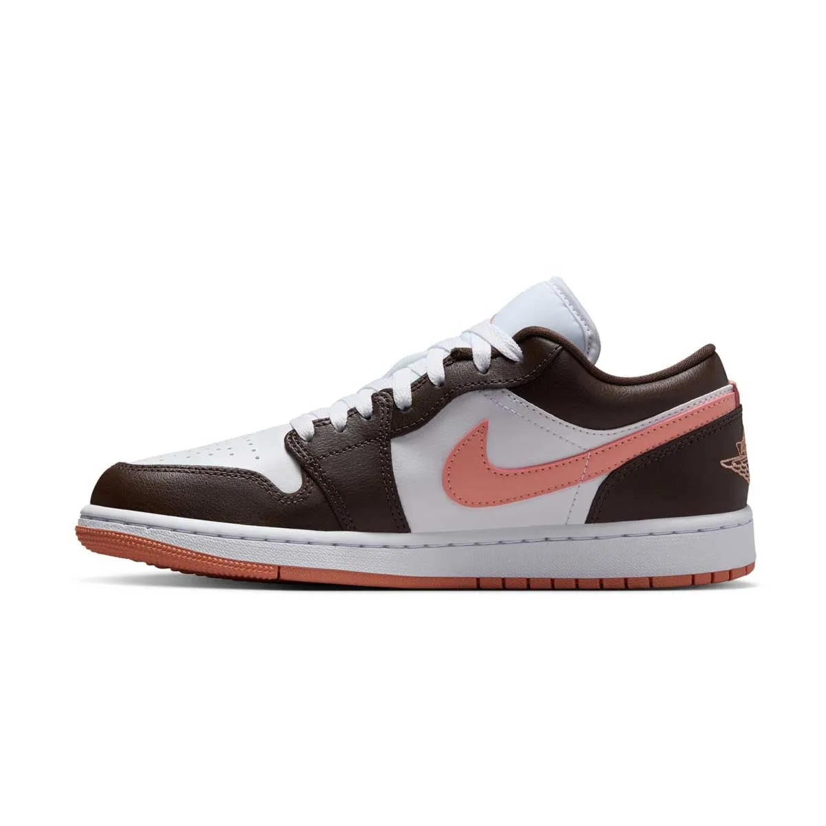 Durable ease Wmns Air Jordan 1 Low 'White Baroque Brown