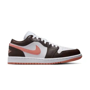 Waterproof Material Wmns Air Jordan 1 Low 'White Baroque Brown