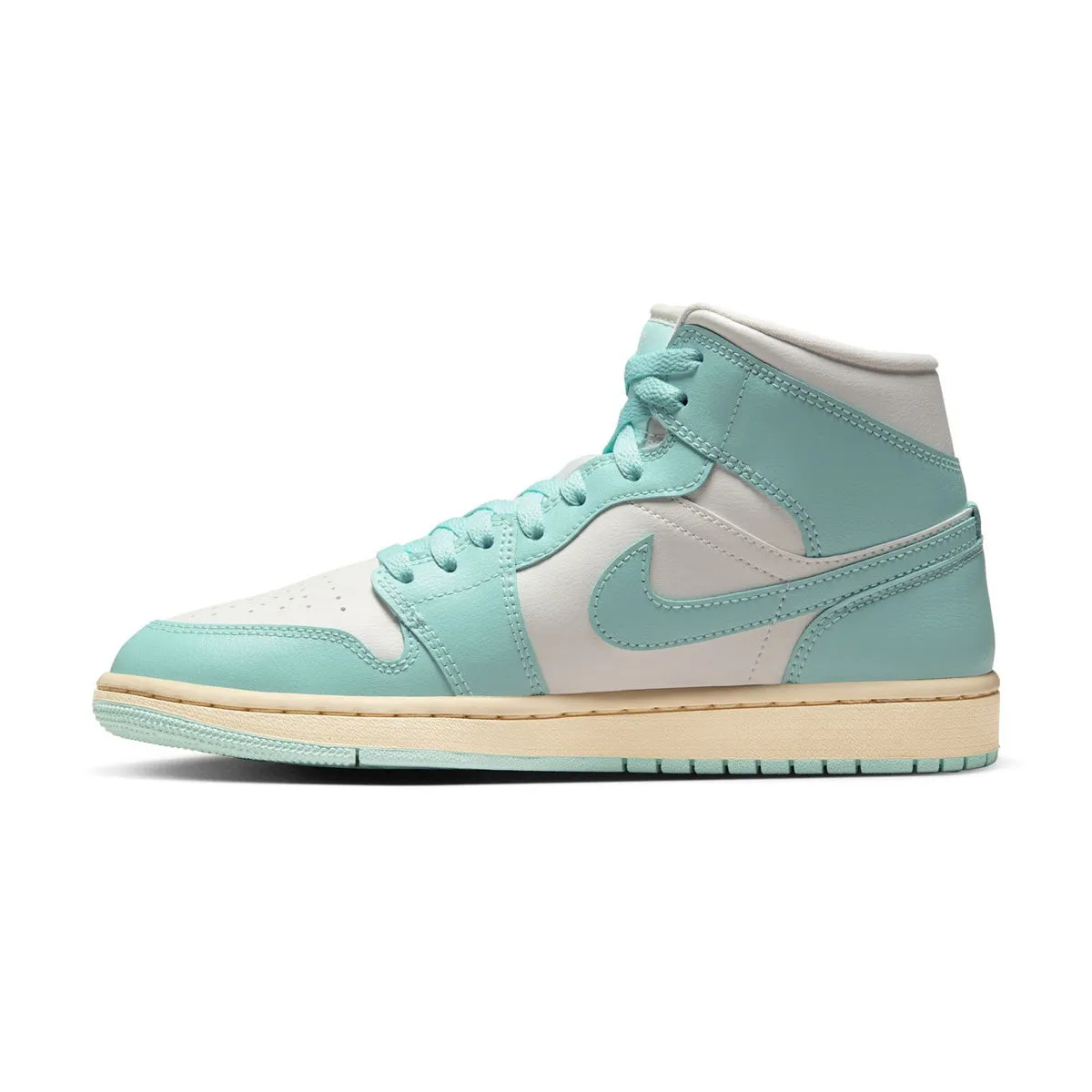 teenagers Perimeter Cushioning Edge Wmns Air Jordan 1 Mid 'Light Dew Muslin'