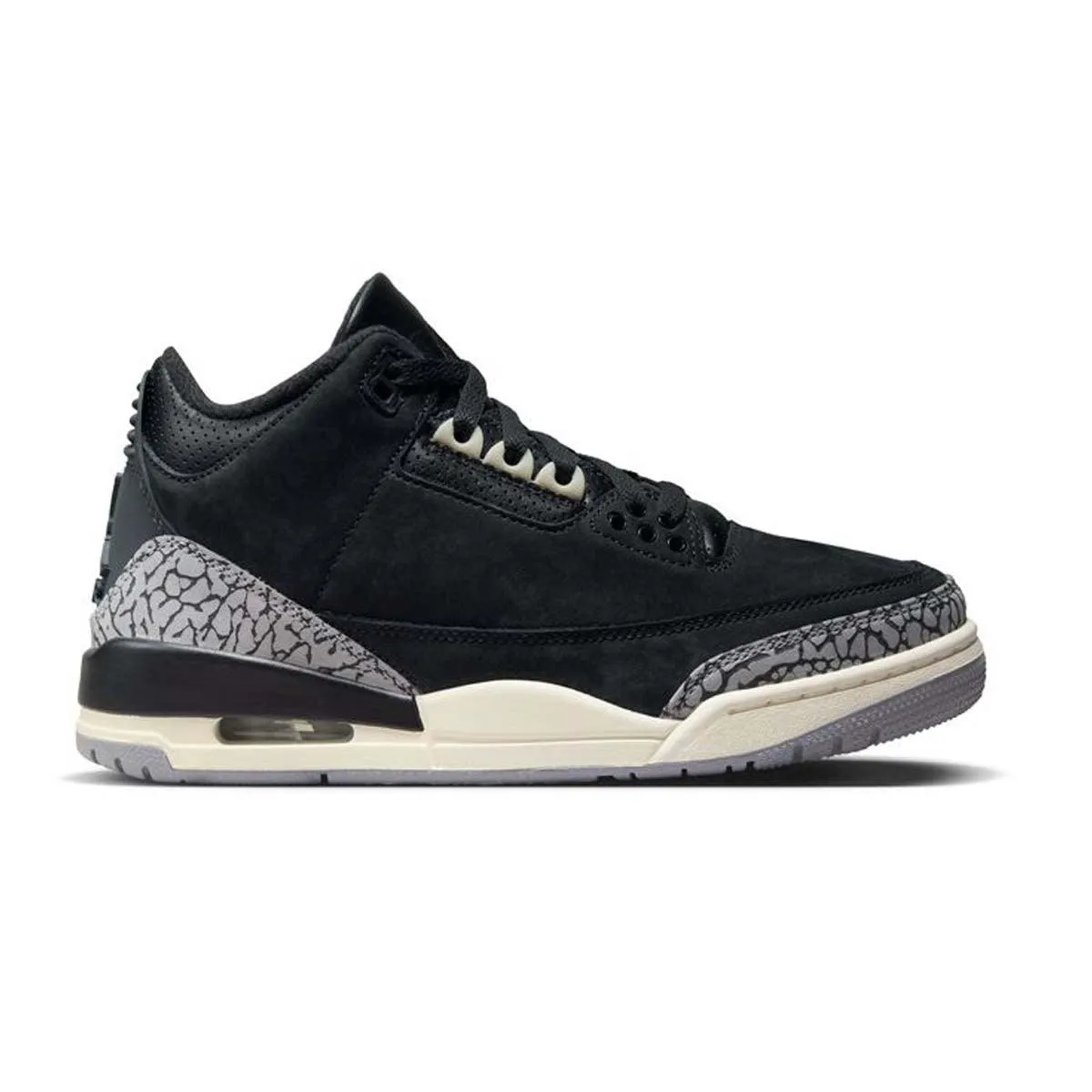Vibrant lining Comfortable Touch Wmns Air Jordan 3 Retro 'Off-Noir'