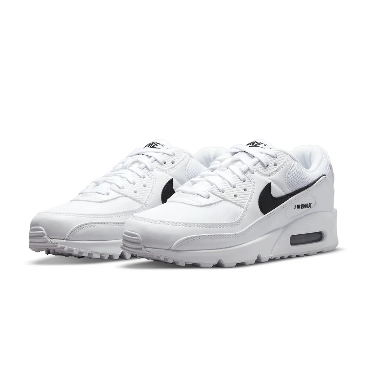 Contoured Heel Cup Wmns Air Max 90 'White Black'