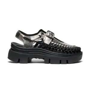 Slip On Convenience Wmns Platform Uneek Mary Jane 'Silver Black'