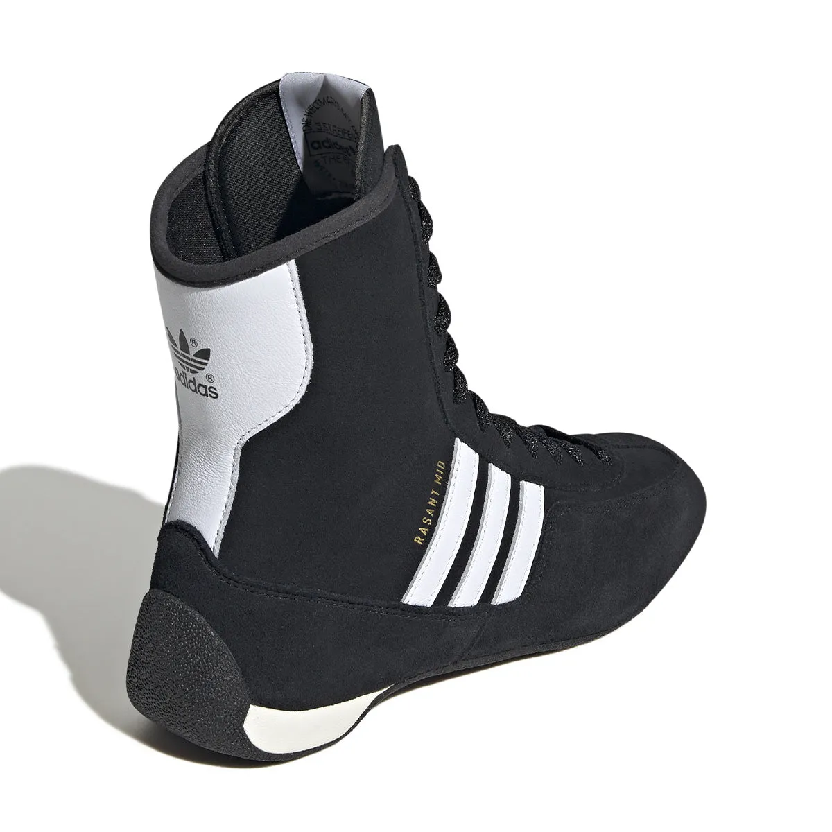 Iconic arch Non Restrictive Toe Box Wmns Rasant Mid 'Core Black Cloud White'