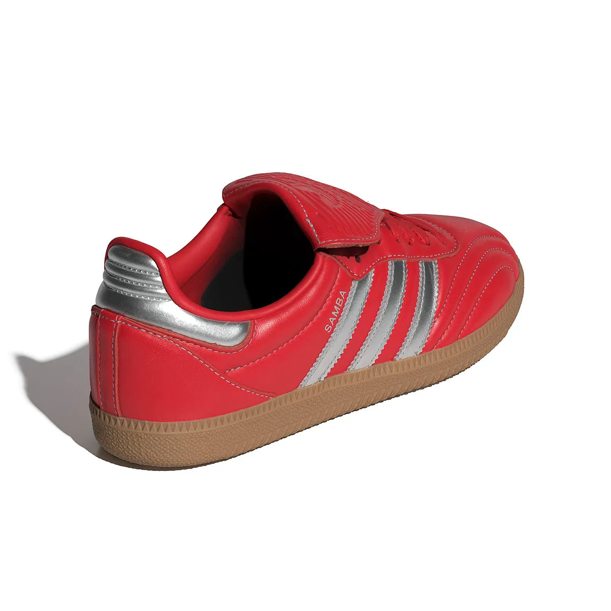 Wmns Samba LT ??Better Scarlet Silver Metallic?? Slip On Mechanism