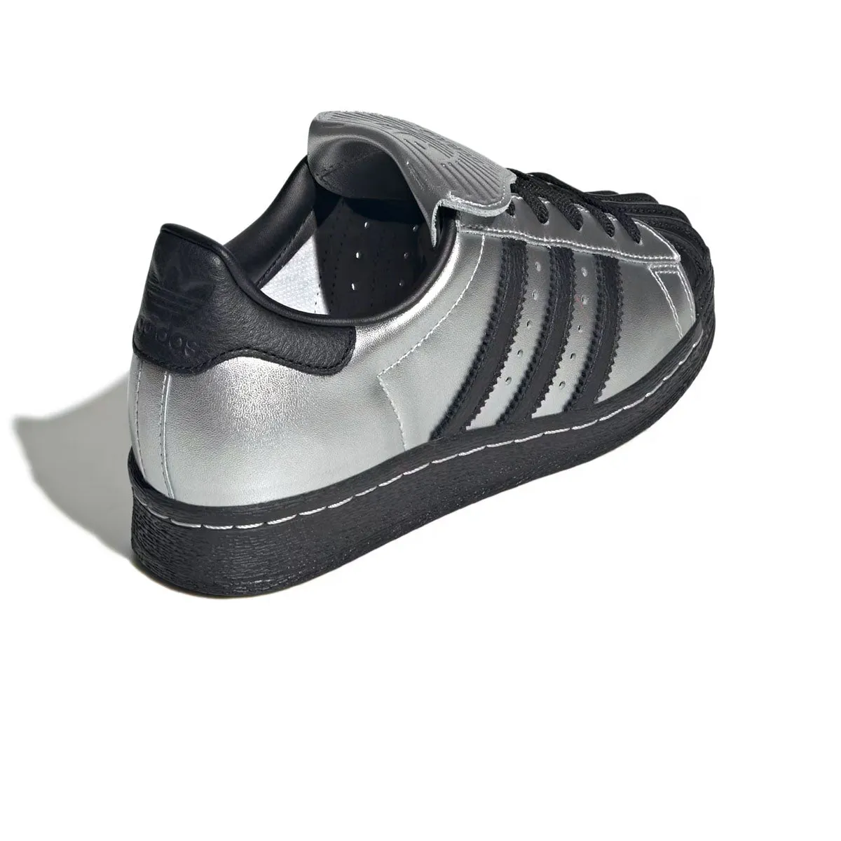 Wmns Superstar 82 'Metallic Silver Black' tennis shoes