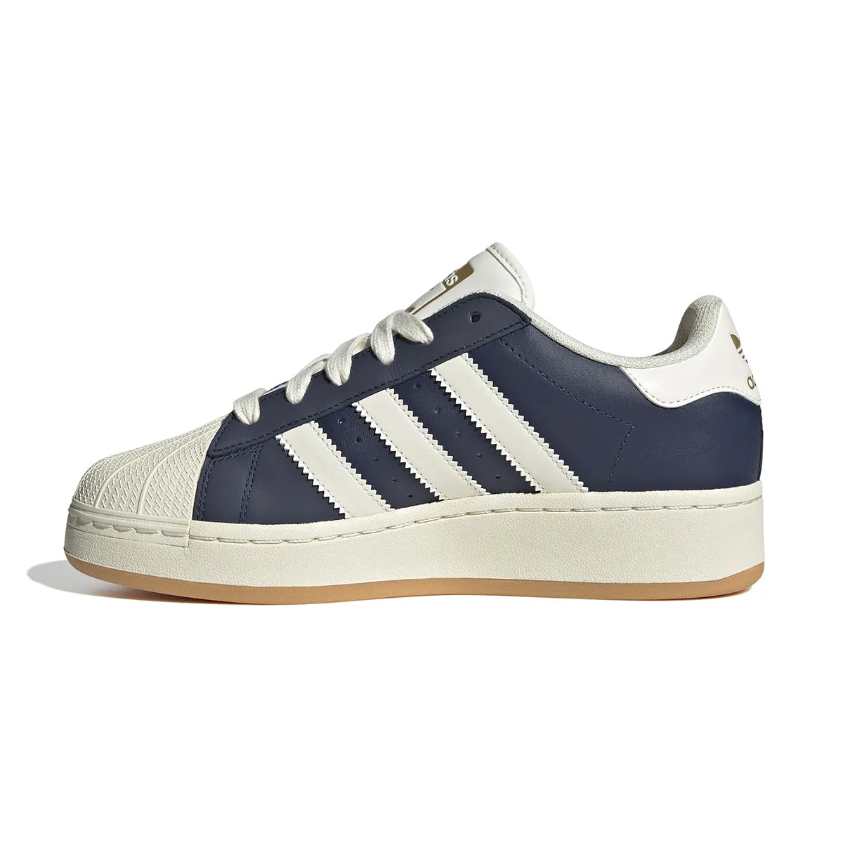 Wmns Superstar XLG 'Night Indigo Cream White' buckle - closure