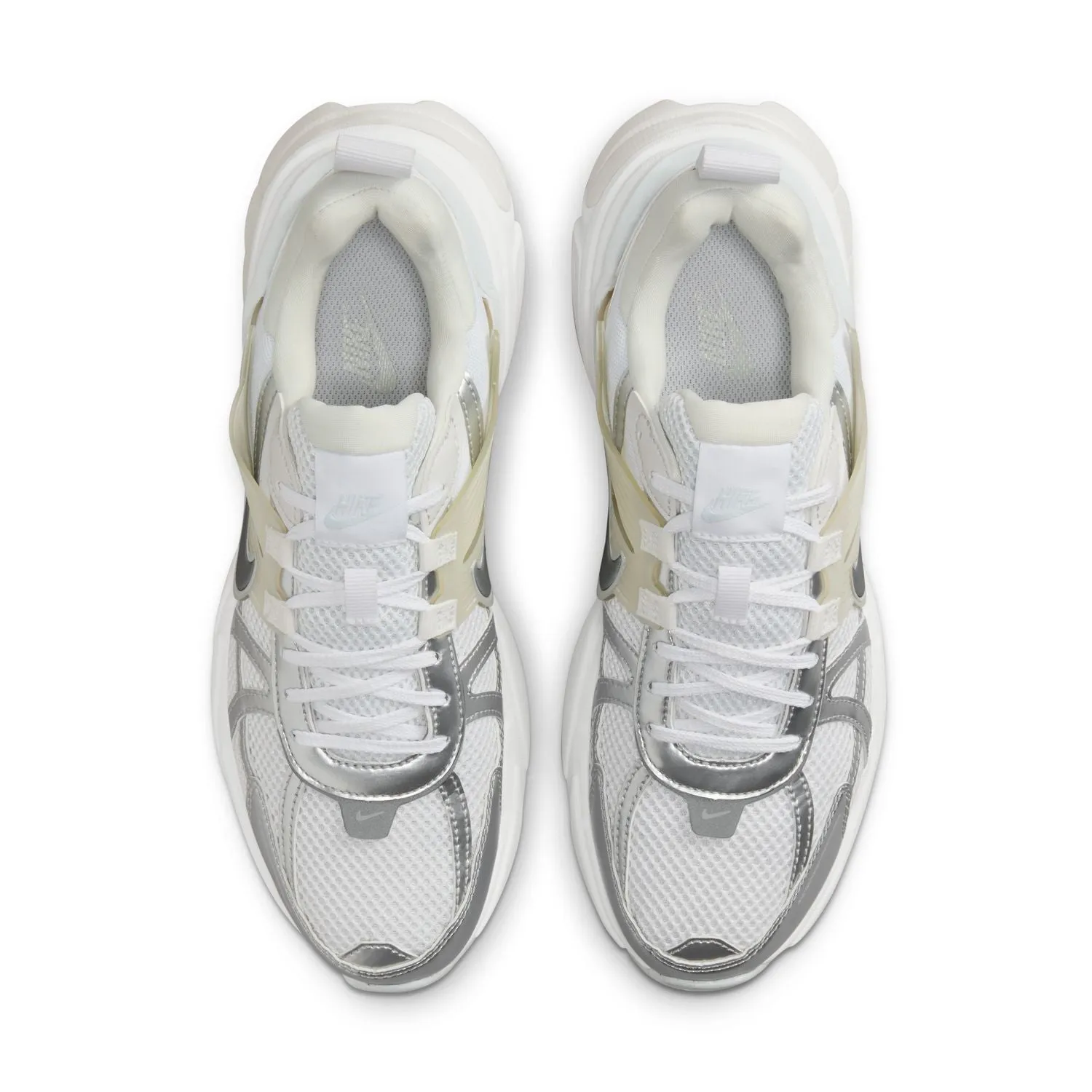 Wmns V2K Run 'Metallic Silver White' Adaptive Lacing System sharpest