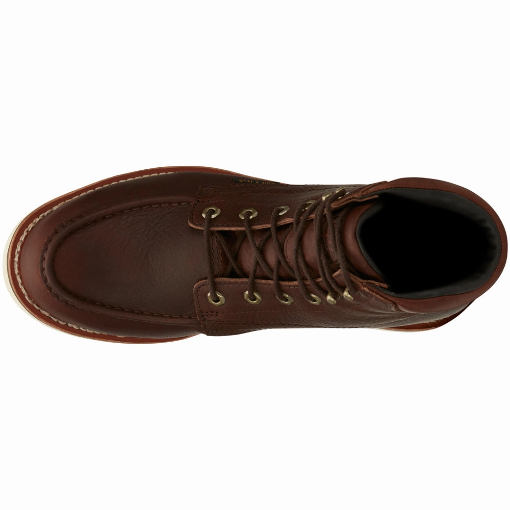 Edge Walker 6 Inch Waterproof Lace Up Wedge Work Boots Elastic Band