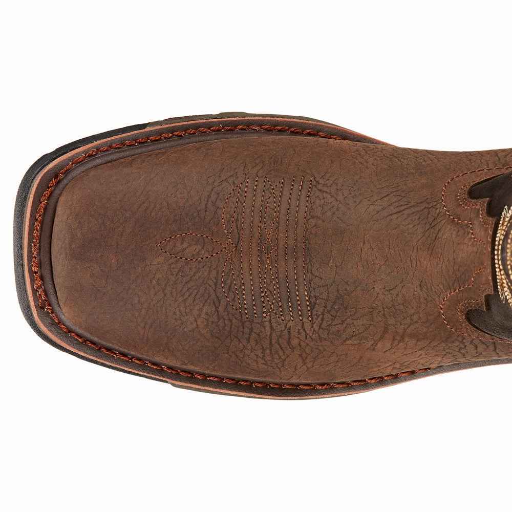 lowest WorkHog 11 inch Embroidered Waterproof Soft Toe Work Boots