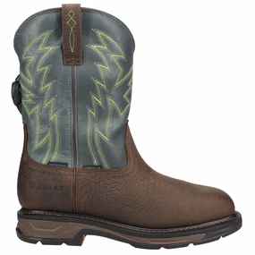 Flat Workhog XT BOA 11 Inch Waterproof Composite Toe Work Boots