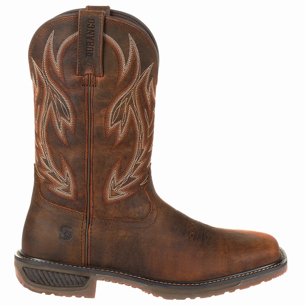 WorkHorse 11 Inch Slip Resistant Soft Toe Work Boots silhouette Layered Chic