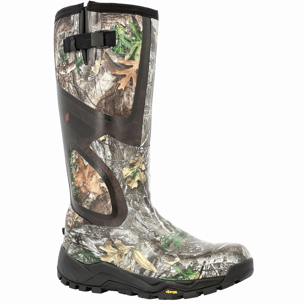 Retro-inspired cushioning Breathable mesh XRB 1000G Insulated Waterproof Camo Rubber Round Toe Rain Boots
