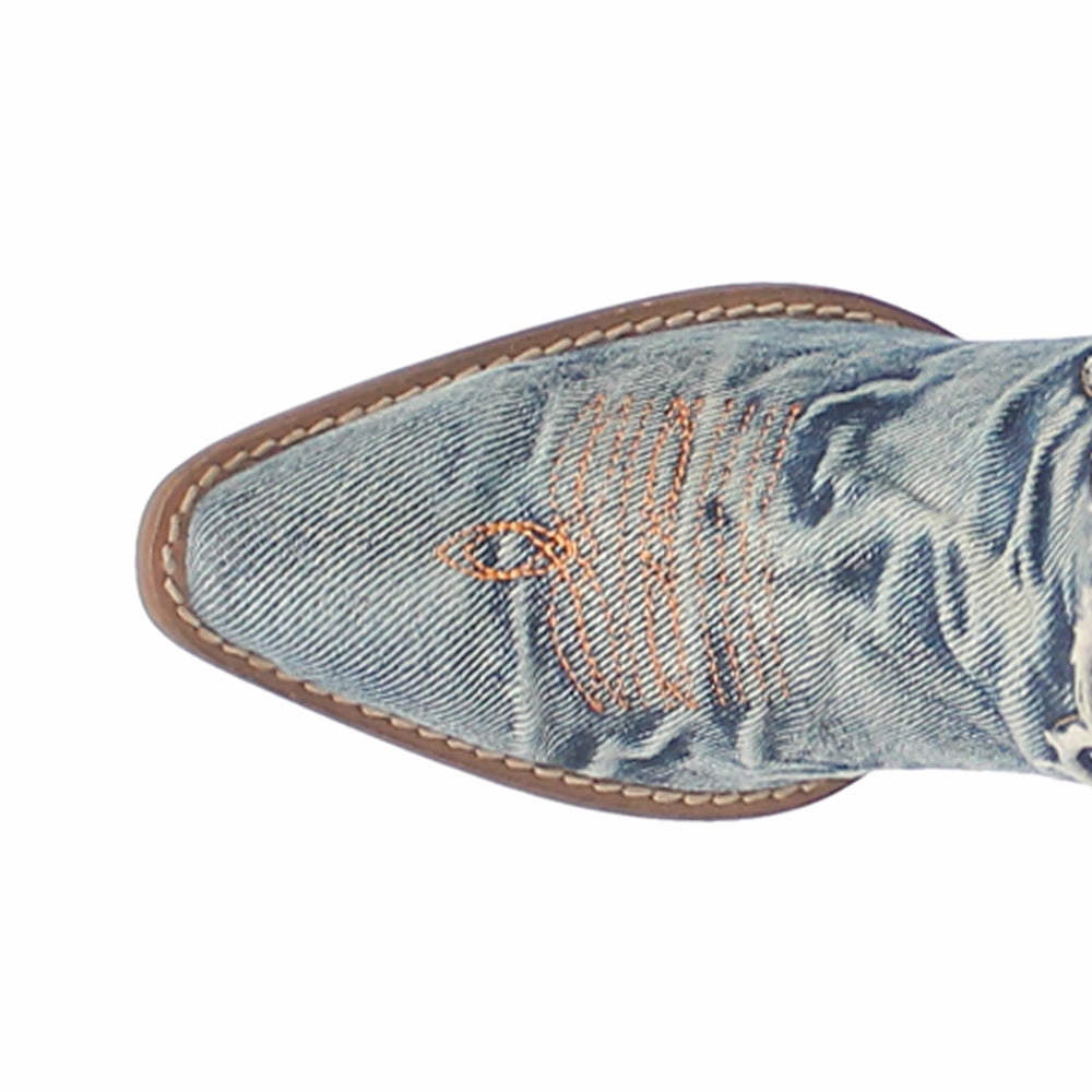 Y'all Need Dolly Embroidered Round Toe Cowboy Booties Silent Glam All Day Use