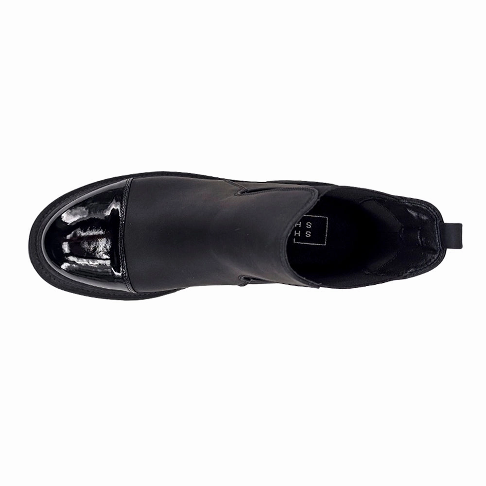 Pure White Zeina Round Toe Chelsea Boots