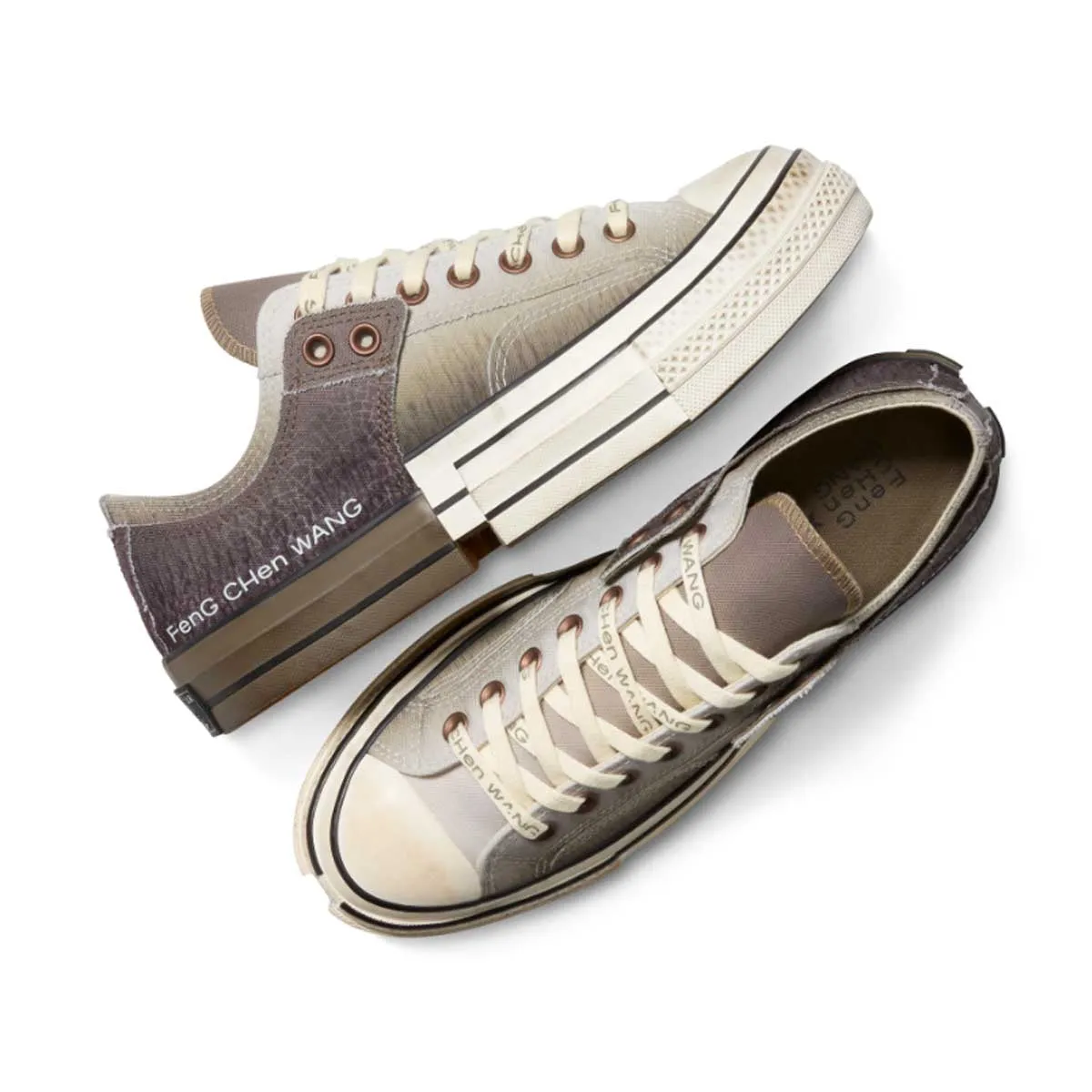   Feng Chen Wang 2-in-1 Chuck 70 Low Top 'Brown Egret' lining - type