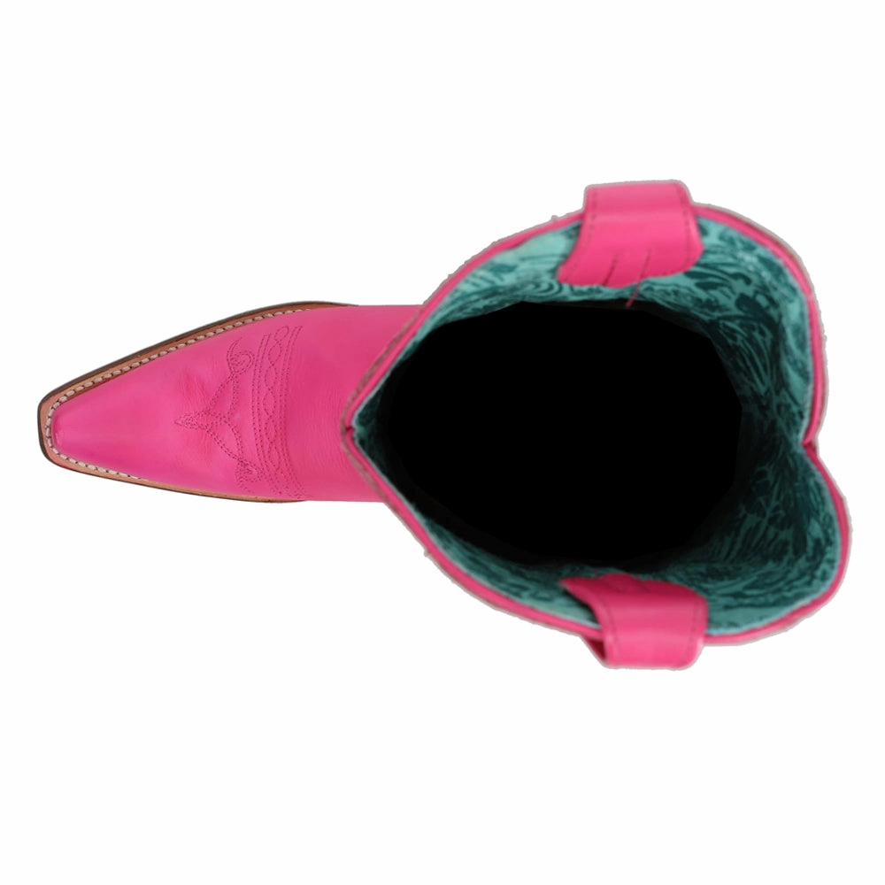 Comfortable compression Country Soul Fuchsia Embroidered Snip Toe Cowboy Boots